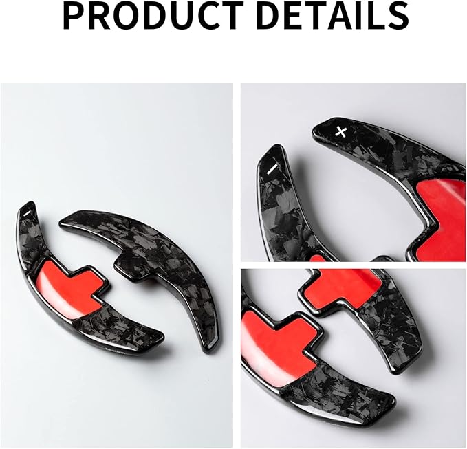 Genuine Carbon Fiber Paddle Shifter Extension Compatible with Mercedes Benz,T-carbon Steering Wheel Paddle Shifter Fits for Mercedes Benz A B C E S Class CLA CLS GLC GLE450 GLS G Series