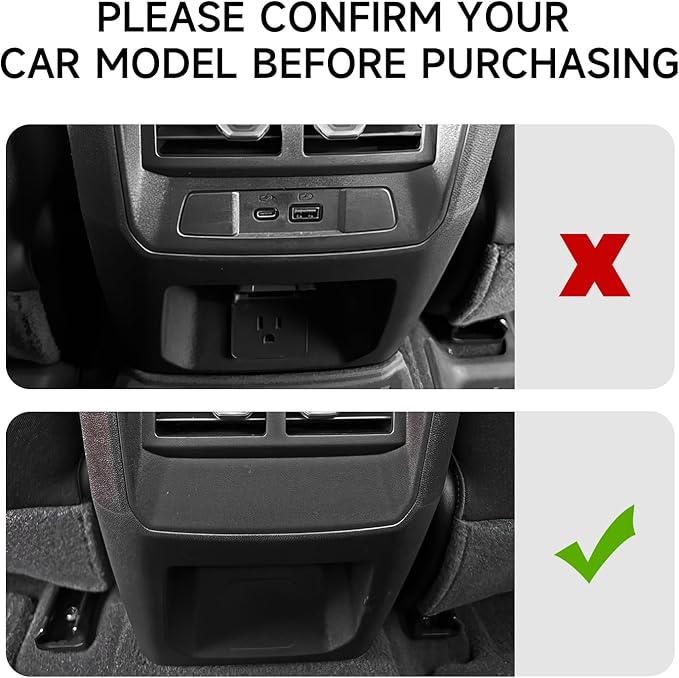 Car ABS Carbon Fiber Armrest AC Vent Rear Seat Air Outlet Panel Sticker Cover Interior Trim Decal for Chevrolet Colorado 2023 2024 2025 2026 Accessories