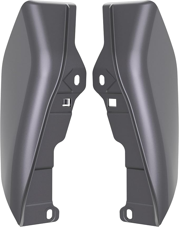 Color - Matched Mid Frame Air Deflectors Heat Shield, Perfectly Fit for Harley Touring Models 2009-2026 Smoke Gray
