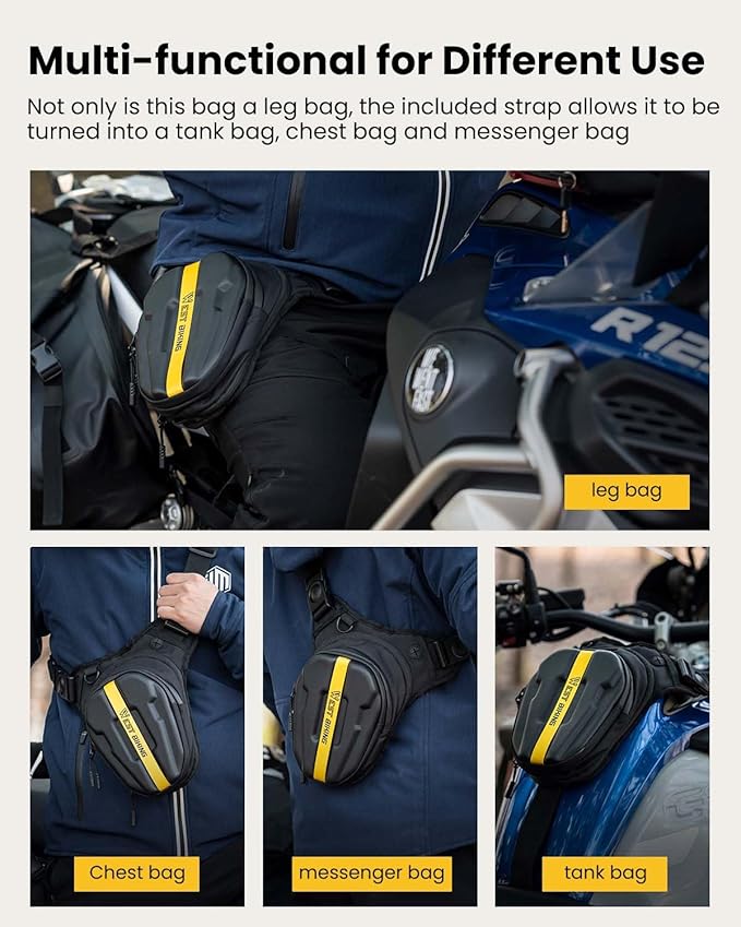 ILM Motorcycle Tank Bag Magnetic Drop Leg Bag for Men Women Muti-functions Waist Thigh Bags for Outdoor BTL2