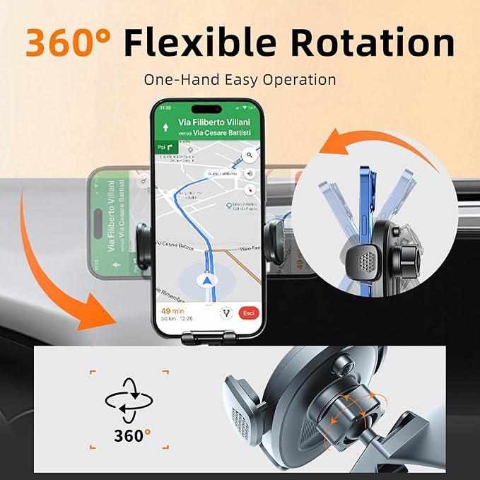 Car Phone Holder for Mazda CX5 (2021-2024 2025,10.25"),Screen Phone Mount,360 Phone Holder Rotating,Hands Free Mobile Holder,Car Mount for iPhone,Samsung & Android,2023 CX-5 Interior Accessories