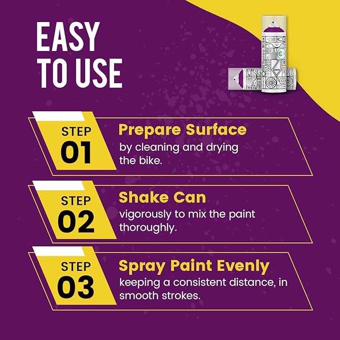 Spray.Bike Spray Paint | Designed Mainly for Bicycles | Multi-Use Acrylic Spray Paint for Metal, Plastic | High Coverage Bike Paint, 400ml, Plumstead