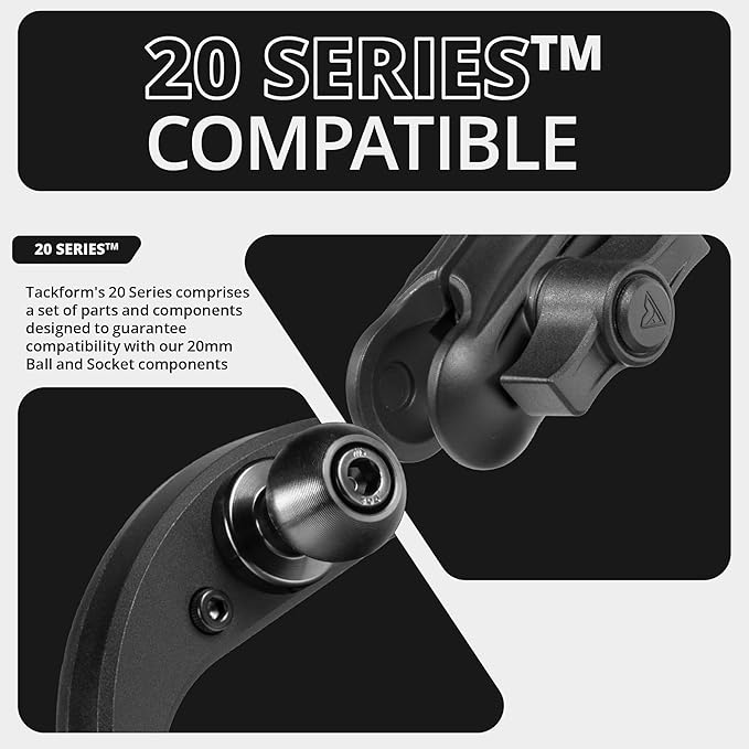 Tackform LINK Vent Phone Mount Compatible with 2016-2023 Toyota Tacoma and 2014-2021 Toyota Tundra | Aluminum | Zero Slip, Anti-Scratch | Universal Holder Compatible with iPhone, Galaxy, More | Orange