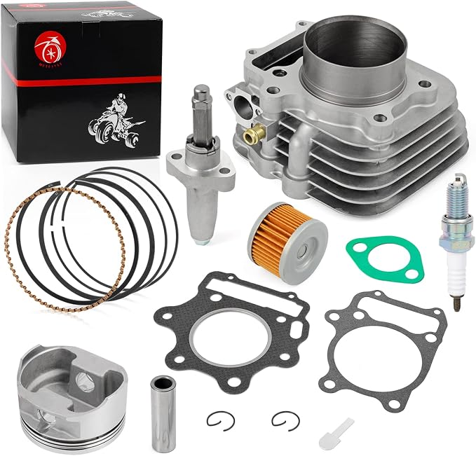 MOTO1988 80mm Big Bore Top End Cylinder Rebuild Kit Piston Ring Tensioner 1993-2008 For Honda TRX300EX TRX 300EX Sportrax 300