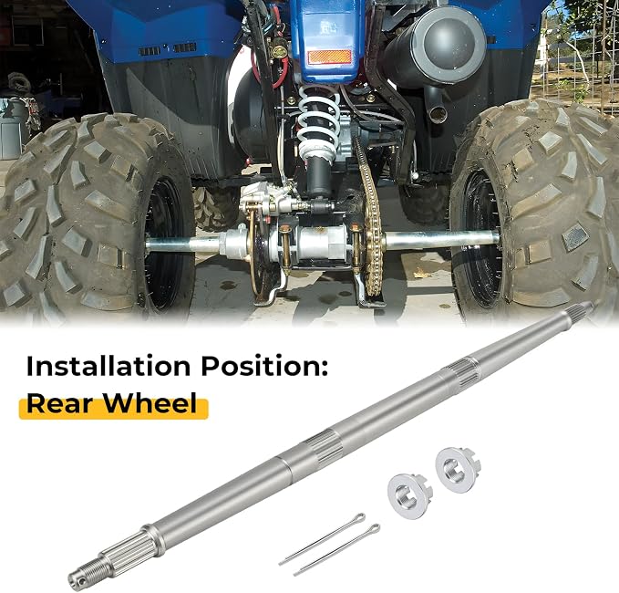 M MATI Rear Axle Shaft for Polaris Trail Blazer 250 2005-2006 Trail Blazer 330 2008-2013 Trail Boss 330 2005-2013 Scrambler 500 4x4 2005-2012 5133967 7543005 7661404