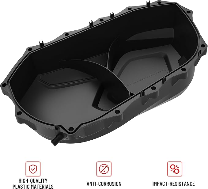 SAUTVS Cvt Air Guide Outer Clutch Cover, CVT Variator Clutch Housing Outer Clutch Drive Belt Cover for Can Am Outlander Renegade 500 570 800 850 1000 2007-2024 Accessories (1PCS, Replace #420611397)
