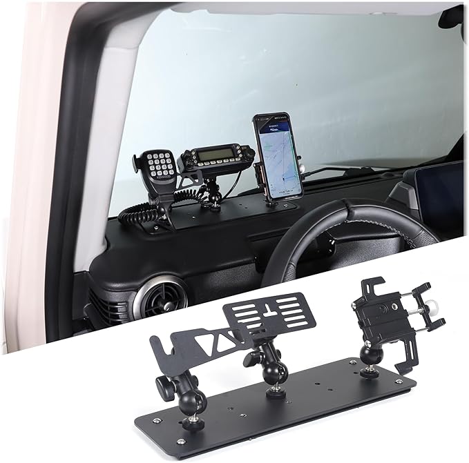 Car Central Control Multi-Function Phone Bracket Compatible with Ineos Grenadier 2020-2026 Dash Panel Cell Phone Holder Insert Accessories (Type E, Style B)