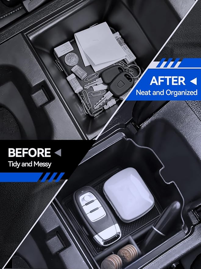 for Integra Center Console Organizer 2023 2024 2025 2026 Acura Integra Accessories Armrest Tray Middle Storage Box Insert Container Durable ABS Plastic
