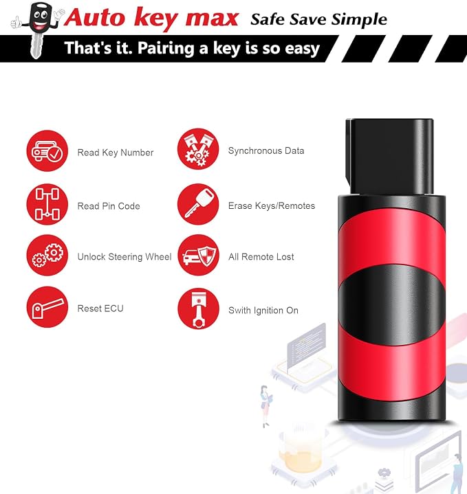 2 Programmable Keyfob Scanner Tool, Replacement Car Keys Fob and DIY Programmer Kit for2012-2016 Toyota Prius C 2012-2014 Camry, HYQ12BDM with G Chip