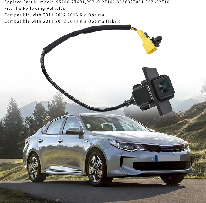 95760-2T001 Arokzn Rear View Back Up Camera Compatible with Kia Optima Hybrid 2.0 2.4 2011 2012 2013 Replaces# 957602T101 95760-2T101