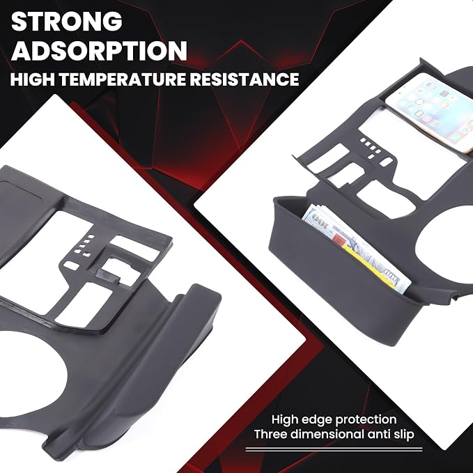 Center Console Gear Shift Cover Panel Trim Compatible with Toyota Land Cruiser LC300 2022 2023 2024 2025 2026,Silicone Central Control Storage Box Interior Accessories
