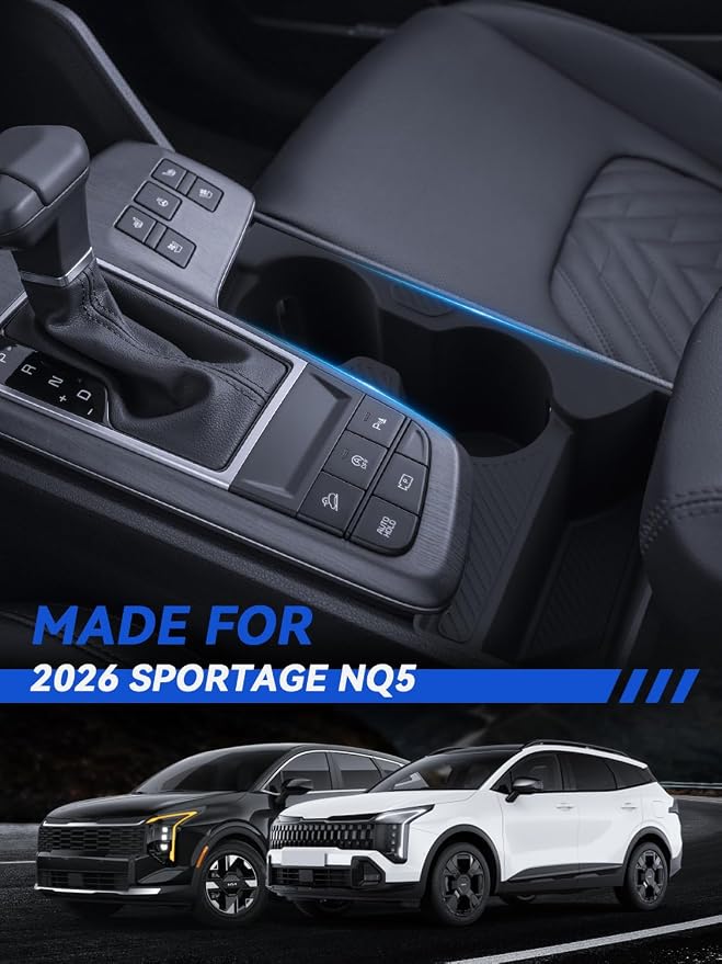 for NQ5 Center Console Cup Holder 2026 Sportage NQ5 Accessories Control Cupholder Insert Durable Organizer