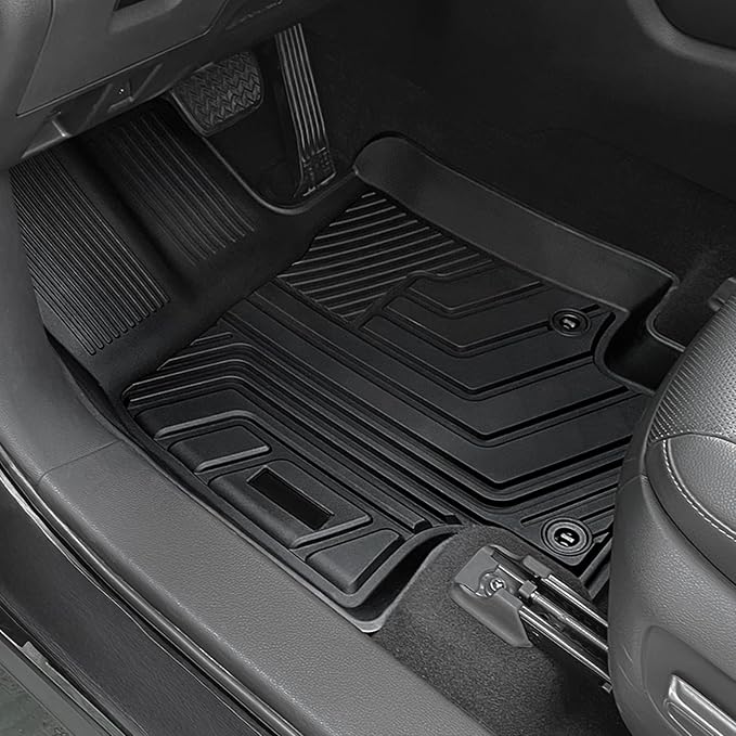 Floor Mats for Toyota Highlander 2020-2026, All Weather Floor Mats Trunk Cargo Liner with Backrest Protectors Accessories, Full Coverage Set (Fit 7 Seats)