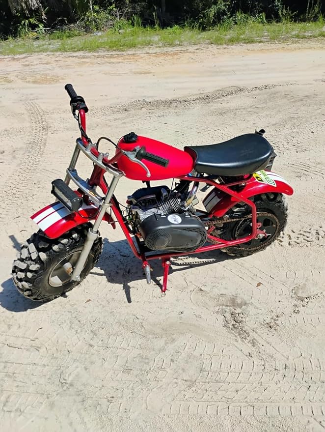 JMCHstore New Real Gas Fuel Tank for Coleman CT200UEX Axis M200 HS200-3 Hisun Fake Tank Replacement 196cc Mini bike (Red)