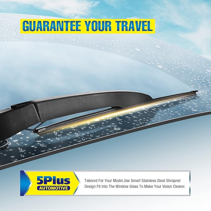 15" Rear Wiper Blade Replacement for Ford Edge 2021 2020 2019 2018 2017 2016 2015 /BMW X5 2013-2007 /Volvo XC60 2011-2010 XC90 2012-2007 BACK Windshield Wiper (A380H)