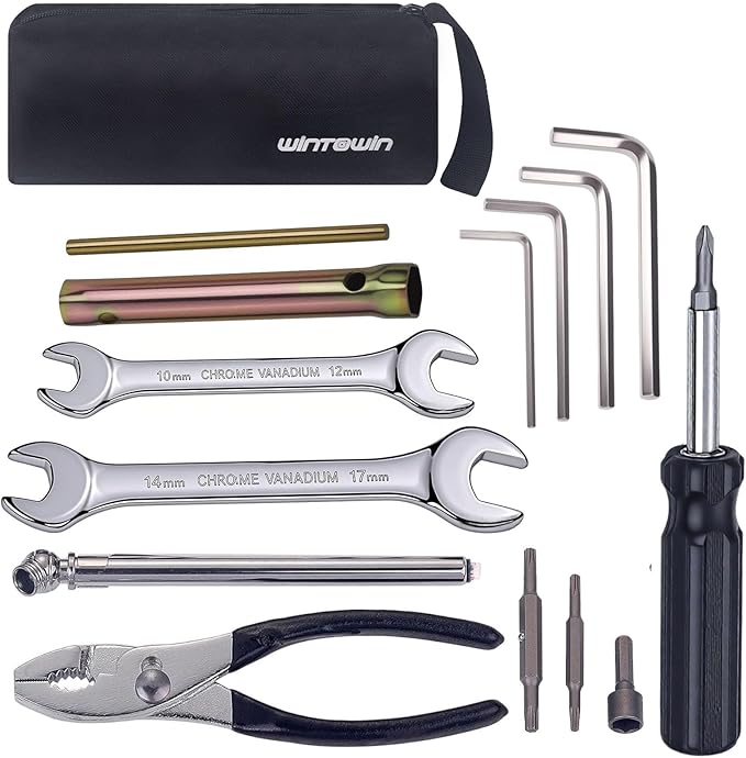 Compact Tool Kit for Japanese Motorcycle, ATV,Sports Bike,Motorcycle Repair Tool Kit,Gift for Father Husband Christmas Birthday