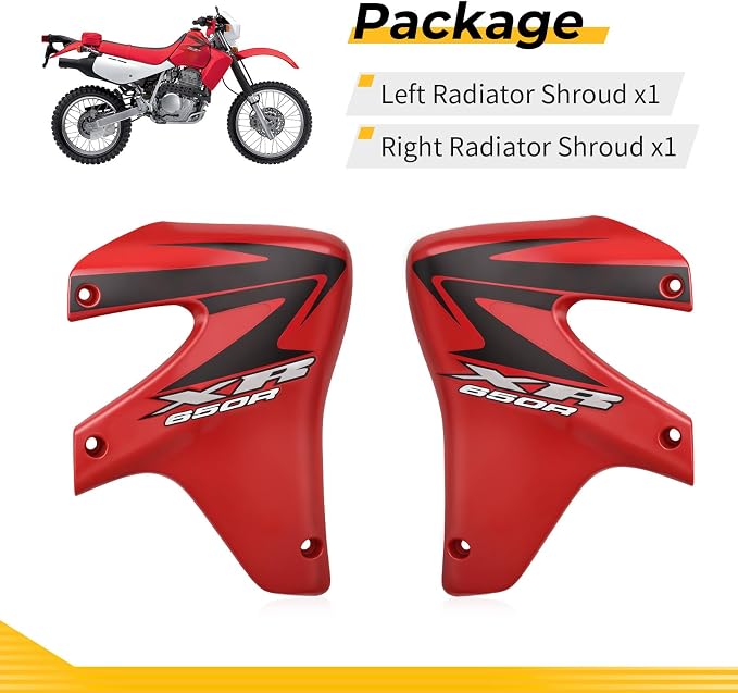 M MATI Left & Right Radiator Shroud for Honda XR650R 2000-2007 19072-MBN-A30ZA 19071-MBN-A30ZA 19072-MBN-A10ZA 19071-MBN-A10ZA