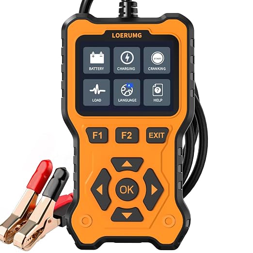 Car Battery Tester 12V 24V Load Tester,100-2000CCA Automotive Alternator Tester Battery Analyzer Digital Charg System Scan Tool Crank System Tester for Truck Marine Motorcycle SUV Boat.