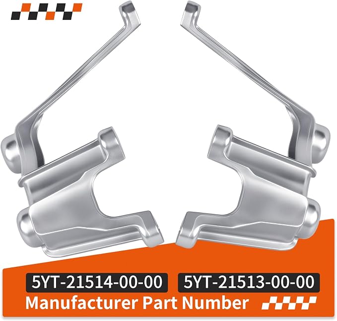 Front Left & Right Fender Brackets For Yamaha Raptor 350 YFM350 2004-2013 5YT-21514-00-00 5YT-21513-00-00