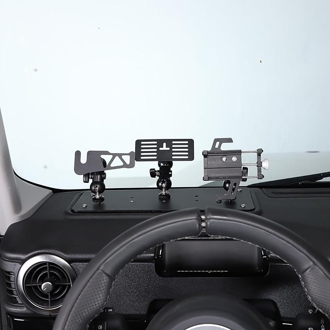 Car Central Control Multi-Function Phone Bracket Compatible with Ineos Grenadier 2020-2026 Dash Panel Cell Phone Holder Insert Accessories (Type E, Style B)