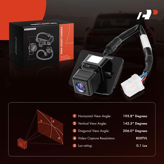 A-Premium Rear View Backup Camera Compatible with Honda | Parking Camera for Civic Sedan 2014-2015