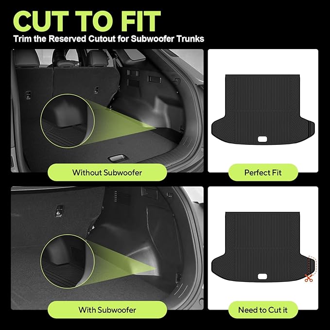 Tongama-Floor Mats for 2026 Kia Sportage Gas, All Weather TPE Trunk Mat and Backrest Mats Protector and Cargo Net and Door Sill Guards for Kia Sportage Floor Liner Accessories