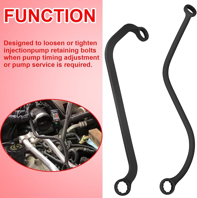 6087 Injection Pump Wrench Set Compatible with 1996-1999 GM Full Size 2WD/4WD Trucks Vans & Suburbans for 6.5L Diesel Engines