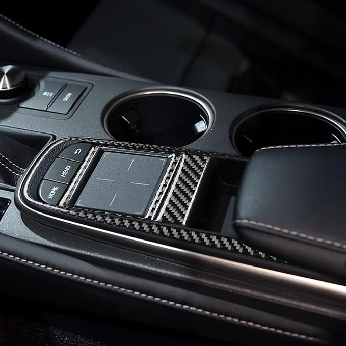 Soft Carbon Fiber Car Interior Shift Console 3/Piece Decorative Sticker for Lexus RC300 350 200T 15-24 Carbon Fiber Interior Accessories