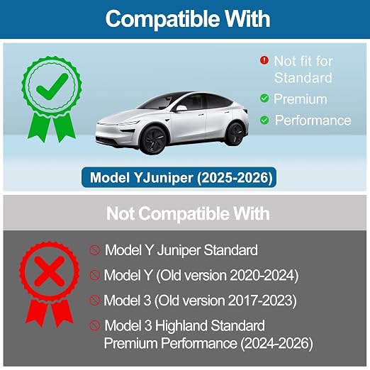 Trunk Storage Bins Trunk Corner Up Storage Box for Model Y Juniper2026 2025 | 2PCS Anti-Slip TPE Rear Cargo Side Organizer Boxes with Lids Fit Tesla Model Y Juniper Accessories 5-Seater not for Standard