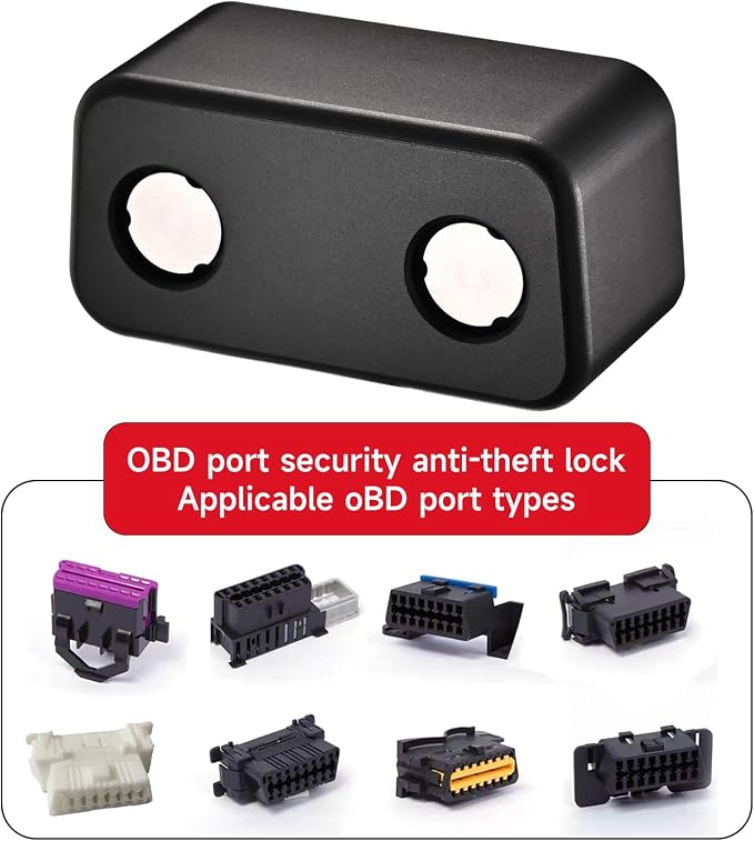 OBD2 Port Anti-Theft Lockout Tool, OBD Port Protector for Cars/SUV/Trucks、obd2 Lock Anti Theft Protector (Black)