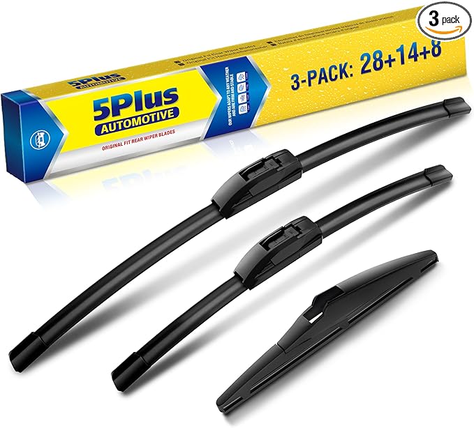 5 PLUS® 28"+14"+8" Windshield Wipers Replacement for Toyota Prius C 2019 2018 2017 2016 2015-2012 Wiper Blades,Windshield Wiper Blades Original Equipment Replacement (Pack of 3)