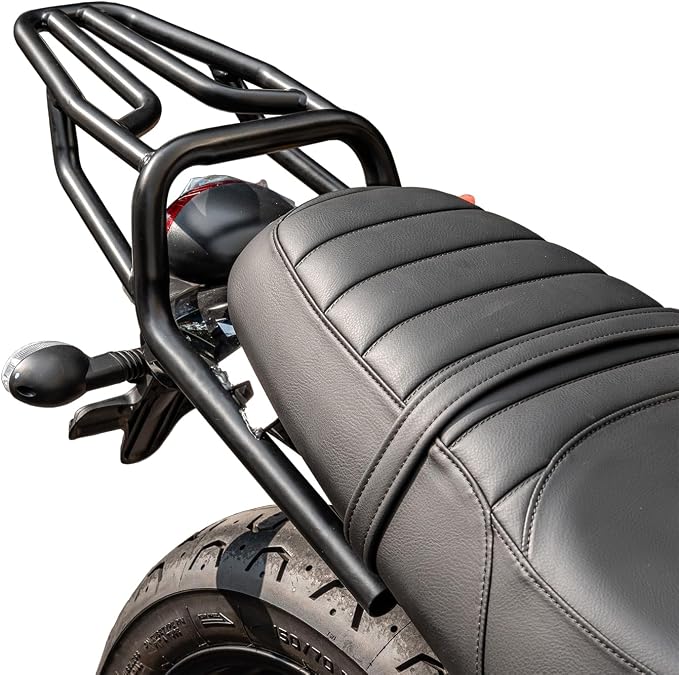 Motorcycle Rear Luggage Rack Basket Support Shelf Fits for T-riumph Street Twin 900 2016-2022 Speed Twin 900 2023-2024 Trunk Cargo Carrier Mount Bracket Holder