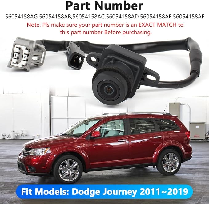 Rear View Hatch Camera Compatible with Dodge Journey Fiat Freemont 56054158AB 56054158AD