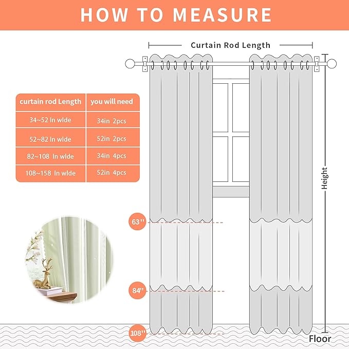 XiDi Sage Green Blackout Curtains for Girls Bedroom Living Room 63 Inch Length 2 Panels Thermal Insulated Room Darkening Grommet Window Drapes for Nursery Kids Boys Light Green W34 x L63