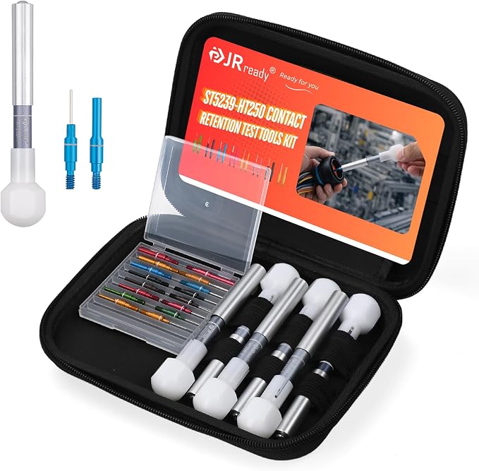 JRready ST5239-HT250 Connector Inspection Tool Kit, Portable Contact Retention Dynamometer Tools & Removable Electrical System Tools for Connectors/Automotive Contact Tester Tool Set
