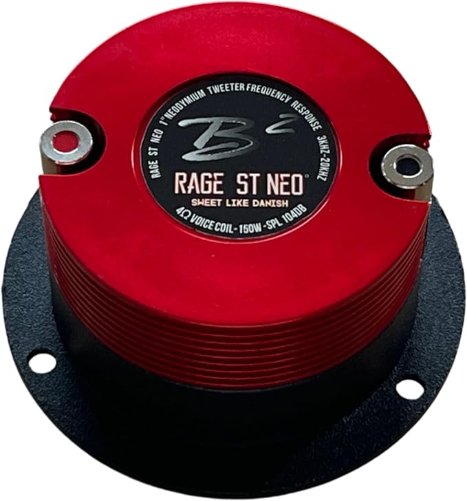 B2 Audio Pair of Rage Series 1" 4-Ohm 75 Watt RMS Neodymium Tweeters