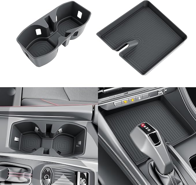 SKTU 2PCS for 2024 2025 2026 Dodge Charger Cup Holder for 2024 2025 2026 Dodge Charger Daytona Central Control Cup Holder Console Mat Dodge Charger 2024 2025 2026 Accessories Console Non-Slip Pad