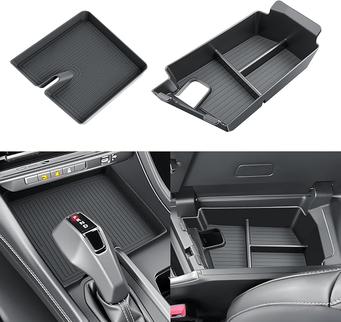 SKTU 2PCS for 2024 2025 2026 Dodge Charger Center Console Tray for 2024 2025 2026 Dodge Charger Console Mat & Center Console Organizer Dodge Charger 2024 2025 2026 Accessories Console Non-Slip Pad