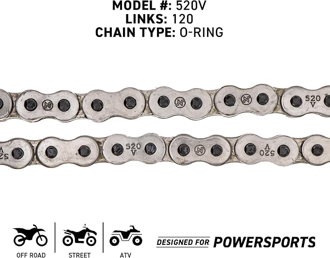 NICHE Drive Sprocket Chain Combo for Honda CRF250F Front 13 Rear 50 Tooth 520 O-Ring 120 Links