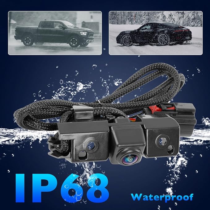 Backup Camera Compatible with 2016-2019 Chevy Silverado/GMC Sierra 1500 2500 HD 3500 HD, Replaces #84079952 23244435, Rear View Back up Camera with Park Assist, Plug & Play