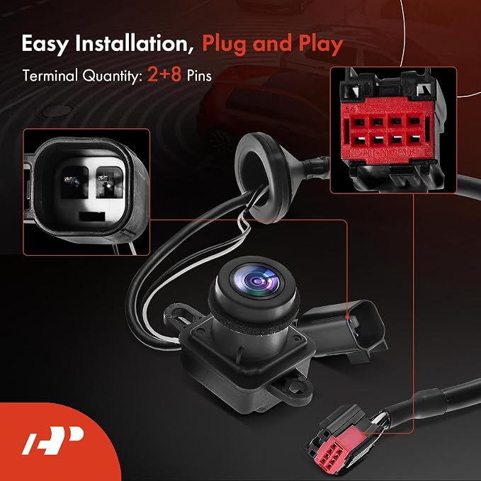 A-Premium Park Assist Camera Rear View Backup Reverse Camera Compatible with Select Jeep Models - 2014-2017 Compass, 2007-2017 Patriot - Replace# 68192986AD
