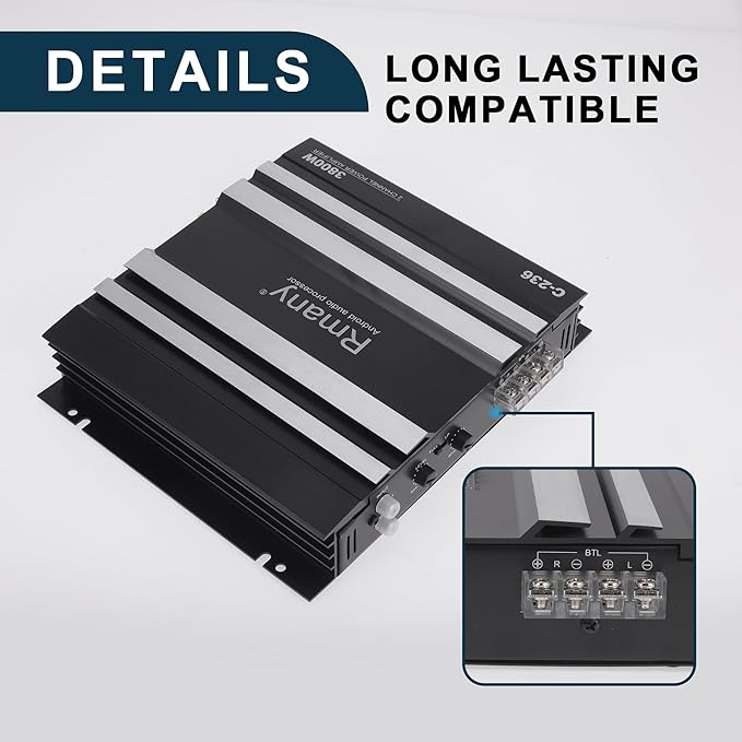 Car 12V 2 Channel Car Amplifier Stereo Audio 3800W Compatible | 2 Channel Car Amplifier Black 1 Pcs
