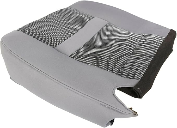 Priprilod Gray Cloth Front Driver Side Bottom Replacement Seat Cover Compatible with Dodge Ram 2500 3500 4500 5500 2006 2007 2008 2009 2010