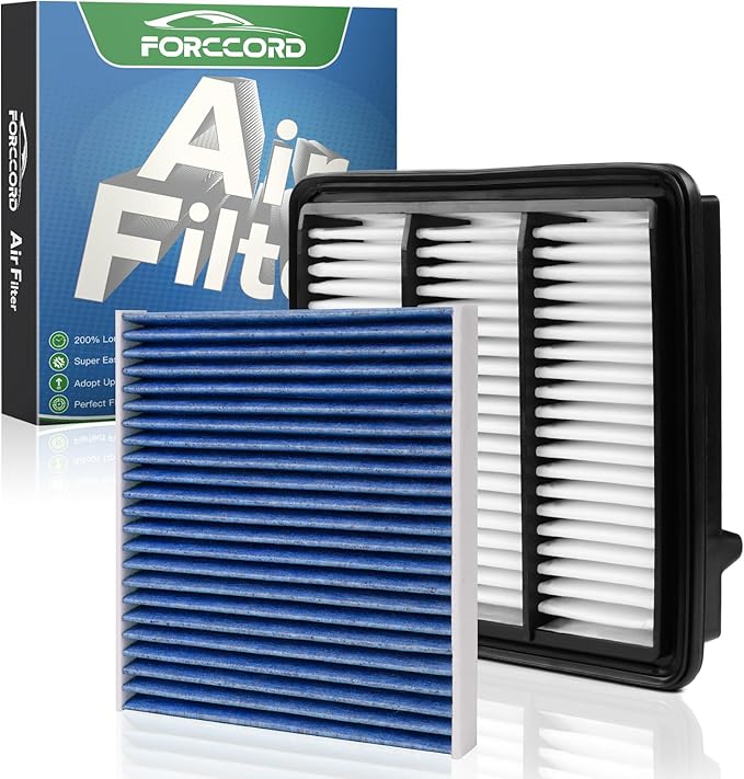 Cabin & Engine Air Filter Fit for CR-V CRV 2023-26 1.5L, Civic 2022-26 1.5L, Accord 2023-25 1.5L, Integra 2023-26 1.5L (Not Hybrid 2.0L) Replace#CF11182 17220-64A-A00 Car Accessories