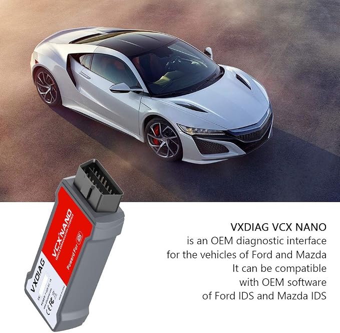 VXDIAG VCX Nano Compatible for Ford/Mazda 2 in 1 Diagnostic Tool with IDS Programming Tool