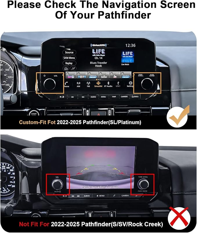 ECOZEN 2025 Pathfinder Dash Console Organizer - Behind Screen Organizer Tray For 2022-2025 Nissan Pathfinder(SL/Platinum) Accessories Dashboard Storage Behind 9-Inch Screen Center Console Organizer