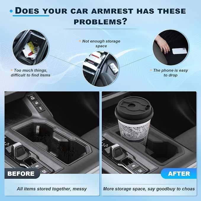 BIXUAN (2PCS) 2026 RAV4 Cup Holder Insert For 2026 Toyota RAV 4 Console Cup Holder+Rear Row Seat Cup Holder Silicone Drink Cup Holder Liner Waterproof Anti-Slip Easy to Clean 2026 RAV 4 Accessories