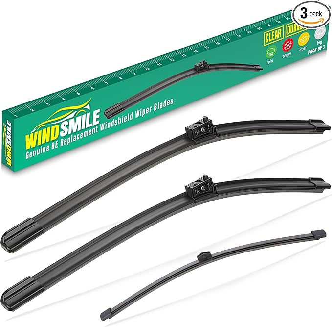 26" 19" 11" Windshield Wiper Blades Replacement for Mercedes-Benz GLA250 GLA35 GLA45 AMG 2021 2022 2023 2024 GLA 250 35 45 AMG Premium All Weather Front Rear Wipers Set - OEM Quality (Pack of 3)
