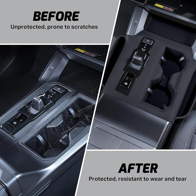 Center Console Organizer for Toyota RAV4 2026 Accessories Non-Slip Tray Interior Storage Box Black