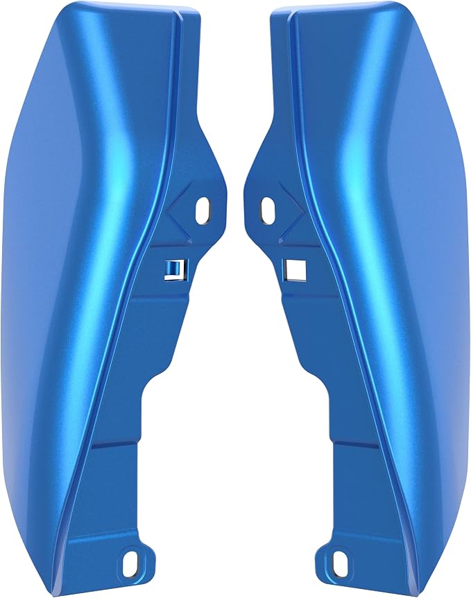 Color - Matched Mid Frame Air Deflectors Heat Shield, Perfectly Fit for Harley Touring Models 2009-2026 Electric Blue
